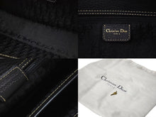 Load image into Gallery viewer, 極美品 Christian Dior クリスチャンディオール カナージュ スモール ハンドバッグ ラムスキン ブラック ゴールド金具 中古 4b000356