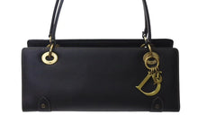 Load image into Gallery viewer, 極美品 Christian Dior クリスチャンディオール カナージュ スモール ハンドバッグ ラムスキン ブラック ゴールド金具 中古 4b000356