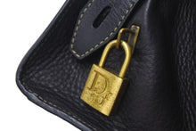 Load image into Gallery viewer, 極美品 Christian Dior クリスチャンディオール カナージュ スモール ハンドバッグ ラムスキン ブラック ゴールド金具 中古 4b000356