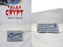画像をギャラリービューアに読み込む, VINTAGE ヴィンテージ TALES FROM THE CRYPT ハリウッド ナイトメア プリント 半袖Tシャツ ホワイト サイズXL ムービー ホラーT 良品 中古 4b000365