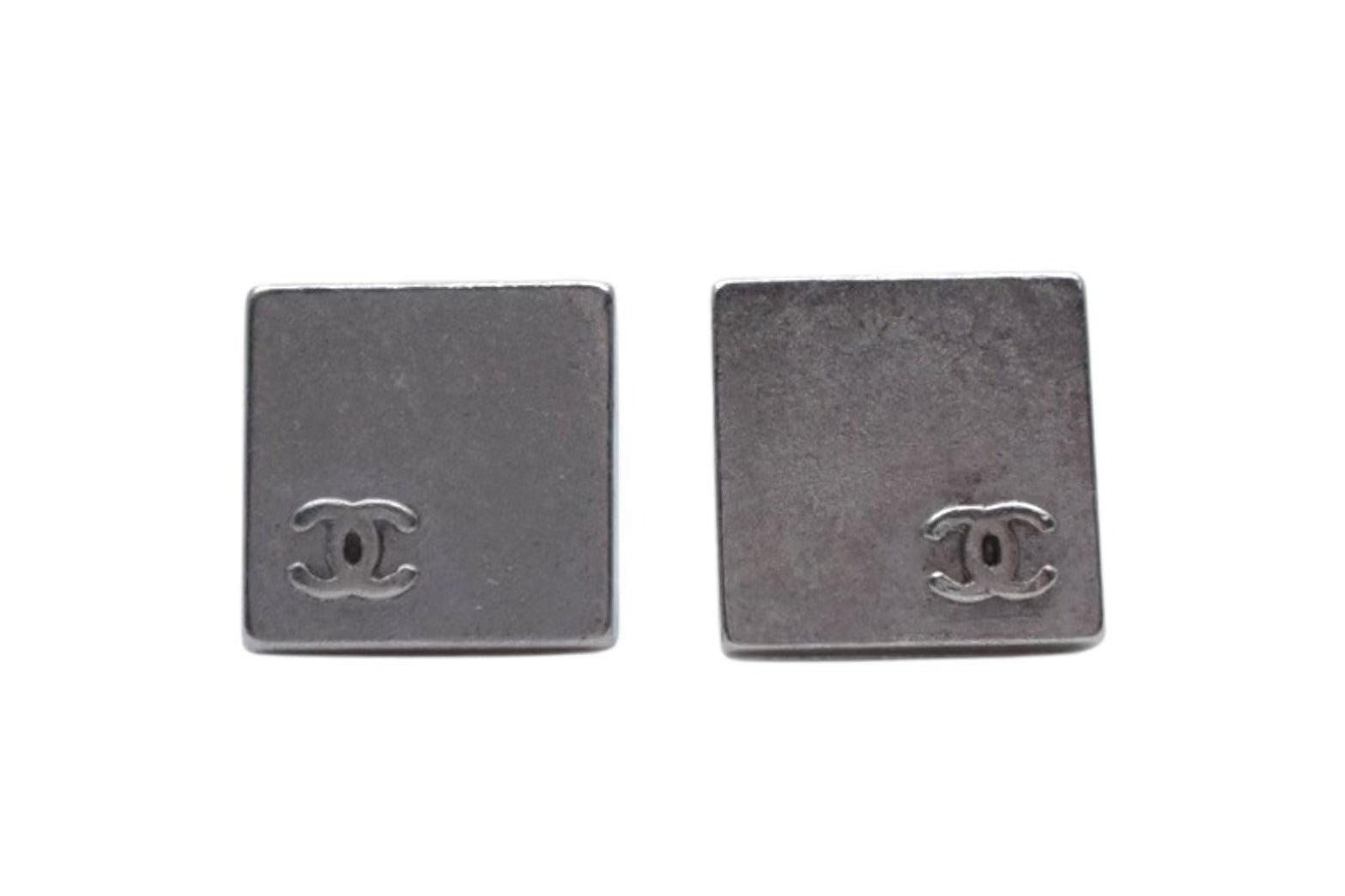 CHANEL シャネル スクエア ココマーク ピアス 重量約4.8g 00C刻印