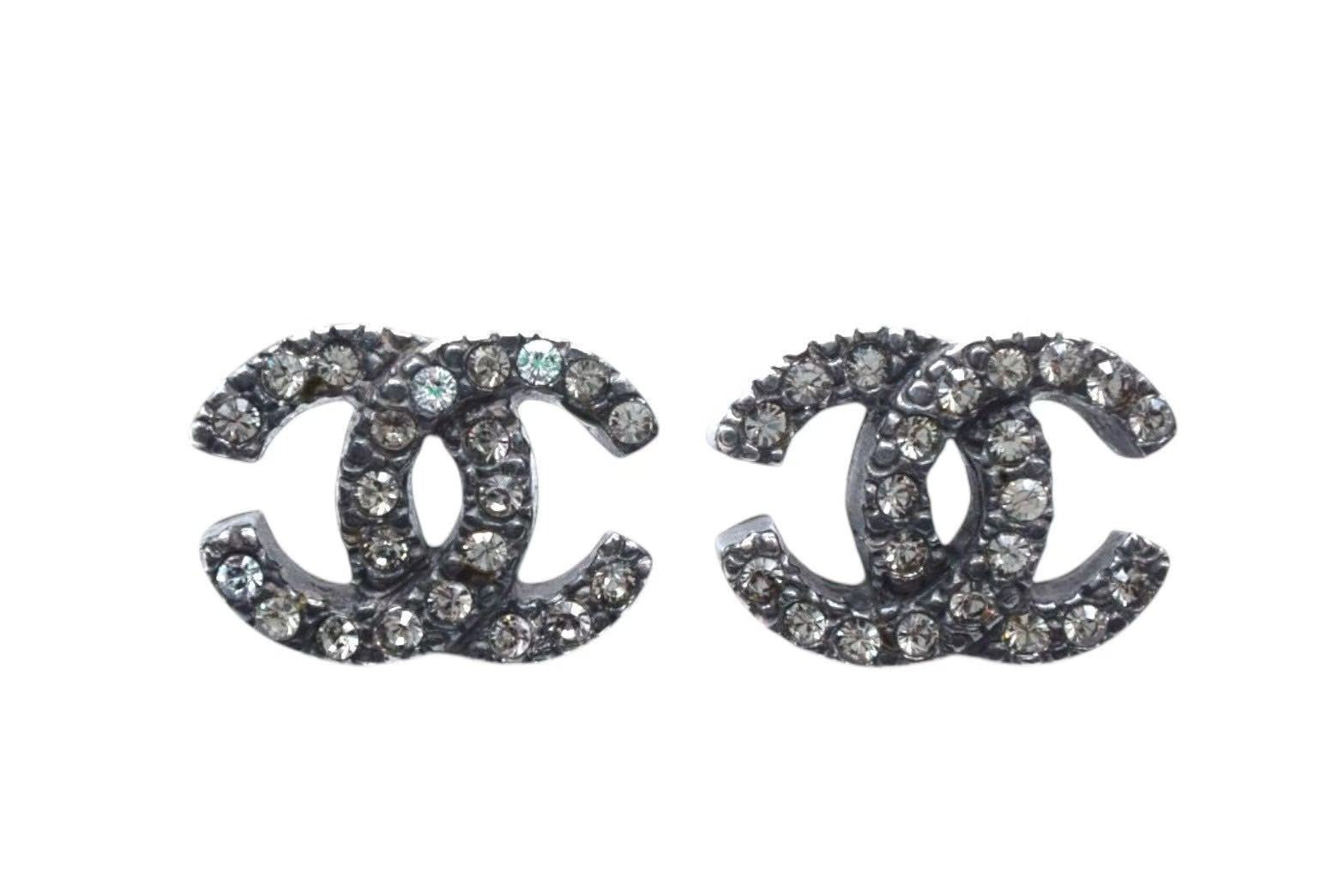 CHANEL シャネル ココマーク ピアス 重量約6.0g 00A刻印 メタル ライン