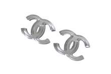 Load image into Gallery viewer, CHANEL シャネル ココマーク ミラーピアス 重量約4.5g 03C シルバー クリア メタル レジン ヴィンテージ 鏡 両耳用 美品 中古 4b000393