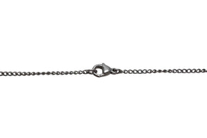 CHANEL シャネル ココマーク ネックレス 重量約6.2g 06P刻印 シルバー ブラック メタル ヴィンテージ 両耳用 美品 中古 4b000398