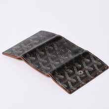 画像をギャラリービューアに読み込む, GOYARD ゴヤール キーケース ヘリンボーン STMICPMLTY01CL01P PVC レザー ブラック ブラウン シルバー金具 良品 中古 4a000457