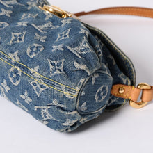 Load image into Gallery viewer, LOUIS VUITTON ルイヴィトン ミニプリーティ ワンショルダーバッグ M95050 モノグラム デニム インディゴブルー 美品 中古 4a000405