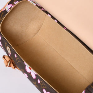 極美品 LOUIS VUITTON ルイヴィトン パピヨン ハンドバッグ M92009 モノグラム チェリーブロッサム ブラウン ピンク 村上隆 中古 4a000404