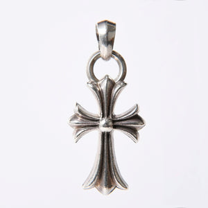 CHROME HEARTS CH CRS SML W/BALE Small CH Cross W Bale Pendant Top Charm Weight Approx. 23.9g Good Condition Used 4a000312