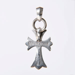 CHROME HEARTS CH CRS SML W/BALE Small CH Cross W Bale Pendant Top Charm Weight Approx. 23.9g Good Condition Used 4a000312
