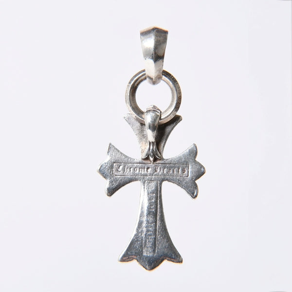 CHROME HEARTS CH CRS SML W/BALE Small CH Cross W Bale Pendant Top Charm Weight Approx. 23.9g Good Condition Used 4a000312