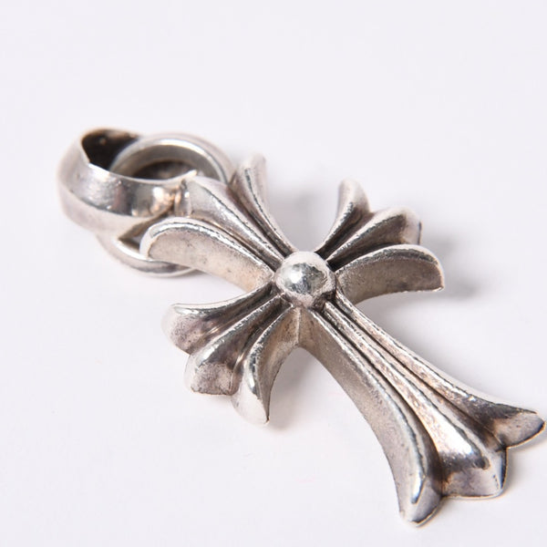 CHROME HEARTS CH CRS SML W/BALE Small CH Cross W Bale Pendant Top Charm Weight Approx. 23.9g Good Condition Used 4a000312