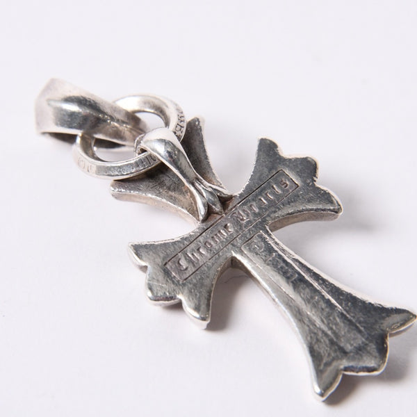 CHROME HEARTS CH CRS SML W/BALE Small CH Cross W Bale Pendant Top Charm Weight Approx. 23.9g Good Condition Used 4a000312