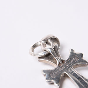 CHROME HEARTS CH CRS SML W/BALE Small CH Cross W Bale Pendant Top Charm Weight Approx. 23.9g Good Condition Used 4a000312