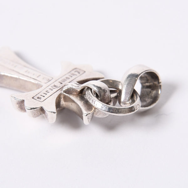 CHROME HEARTS CH CRS SML W/BALE Small CH Cross W Bale Pendant Top Charm Weight Approx. 23.9g Good Condition Used 4a000312