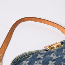 Load image into Gallery viewer, LOUIS VUITTON ルイヴィトン ミニプリーティ ワンショルダーバッグ M95050 モノグラム デニム インディゴブルー 美品 中古 4a000405