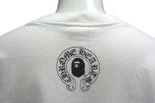 画像をギャラリービューアに読み込む, A BATHING APE アベイシングエイプ Chrome Hearts クロムハーツ コラボ 半袖Tシャツ ホワイト サイズS 美品 中古 4b000409