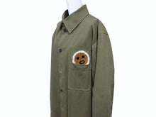 画像をギャラリービューアに読み込む, FENDI フェンディ コート モッズコート ジャケット ヴィンテージ CA03928892 コットン カーキ イタリア製 サイズ50 美品 中古 4b000416