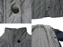 Load image into Gallery viewer, 新品未使用 CHANEL シャネル ナイロン ダウン ジャケット P57416V43354 サイズ38 リバーシブル ココマーク ネイビー グレー 中古 4b000419
