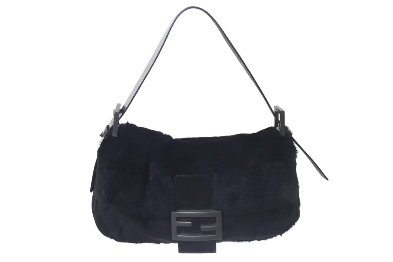 Fendi ブラック マンマバケット Fendi ブラックナッパレザー マンマバケット