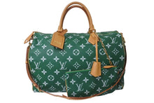 画像をギャラリービューアに読み込む, 新品同様 LOUIS VUITTON ルイヴィトン モノグラム スピーディ P9 バンドリエール 50 M46991 ヴェール カーフレザー グリーン 中古 4b000428