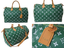 画像をギャラリービューアに読み込む, 新品同様 LOUIS VUITTON ルイヴィトン モノグラム スピーディ P9 バンドリエール 50 M46991 ヴェール カーフレザー グリーン 中古 4b000428