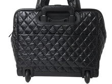 Load image into Gallery viewer, 極美品 CHANEL シャネル キャリーバッグ ハンドバッグ ココマーク ナイロン ブラック 23番台 中古 4b000429