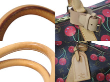 画像をギャラリービューアに読み込む, 極美品 LOUIS VUITTON ルイヴィトン キーポル 45 モノグラムチェリー 村上隆 ボストンバッグ ハンドバッグ レッド M95011 中古 4b000448