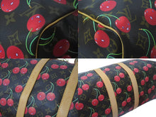 画像をギャラリービューアに読み込む, 極美品 LOUIS VUITTON ルイヴィトン キーポル 45 モノグラムチェリー 村上隆 ボストンバッグ ハンドバッグ レッド M95011 中古 4b000448