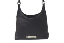 画像をギャラリービューアに読み込む, 極美品 CHROME HEARTS クロムハーツ VIV ダガー ワンショルダーバッグ スクロールロゴ シルバー925 レザー ブラック 中古 4b000450