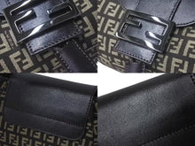 Load image into Gallery viewer, 極美品 FENDI フェンディ ズッキーノ ミニ マンマバケット ハンドバッグ ベージュ ブラウン キャンバス レザー 8BR277 ロゴ シルバー金具 中古 4b000451