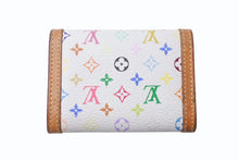 画像をギャラリービューアに読み込む, LOUIS VUITTON ルイヴィトン ポルトモネ プラ コインケース 小銭入れ M92657 モノグラム マルチカラー ホワイト 村上隆 美品 中古 4b004646