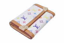 画像をギャラリービューアに読み込む, LOUIS VUITTON ルイヴィトン ポルトモネ プラ コインケース 小銭入れ M92657 モノグラム マルチカラー ホワイト 村上隆 美品 中古 4b004646