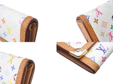 画像をギャラリービューアに読み込む, LOUIS VUITTON ルイヴィトン ポルトモネ プラ コインケース 小銭入れ M92657 モノグラム マルチカラー ホワイト 村上隆 美品 中古 4b004646