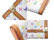 画像をギャラリービューアに読み込む, LOUIS VUITTON ルイヴィトン ポルトモネ プラ コインケース 小銭入れ M92657 モノグラム マルチカラー ホワイト 村上隆 美品 中古 4b004646