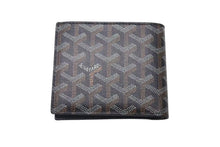 画像をギャラリービューアに読み込む, 極美品 GOYARD ゴヤール 二つ折り財布 サン フロランタン ヘリンボーン STFLO2PMLTY01CL01P ブラック シルバー金具 中古 4b000467