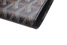 画像をギャラリービューアに読み込む, 極美品 GOYARD ゴヤール 二つ折り財布 サン フロランタン ヘリンボーン STFLO2PMLTY01CL01P ブラック シルバー金具 中古 4b000467
