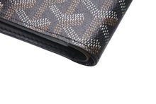 画像をギャラリービューアに読み込む, 極美品 GOYARD ゴヤール 二つ折り財布 サン フロランタン ヘリンボーン STFLO2PMLTY01CL01P ブラック シルバー金具 中古 4b000467