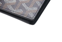 画像をギャラリービューアに読み込む, 極美品 GOYARD ゴヤール 二つ折り財布 サン フロランタン ヘリンボーン STFLO2PMLTY01CL01P ブラック シルバー金具 中古 4b000467