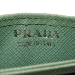 PRADA プラダ カードケース 1MC211 アコーディオンタイプ フージー シルバー金具 レザー 美品 中古 4a000285