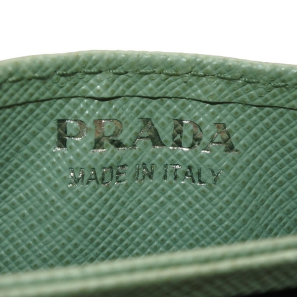 PRADA プラダ カードケース 1MC211 アコーディオンタイプ フージー シルバー金具 レザー 美品 中古 4a000285