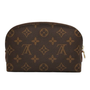 Like new LOUIS VUITTON Pochette Cosmetic PM Pouch M47515 Monogram Brown Gold hardware Used 4a000843