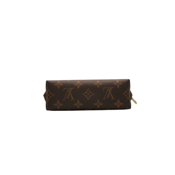 Like new LOUIS VUITTON Pochette Cosmetic PM Pouch M47515 Monogram Brown Gold hardware Used 4a000843
