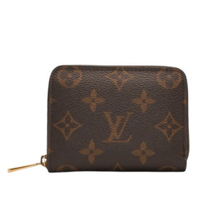 Very good condition LOUIS VUITTON Zippy coin purse M60067 Monogram canvas Gold hardware Brown Used 4a000885