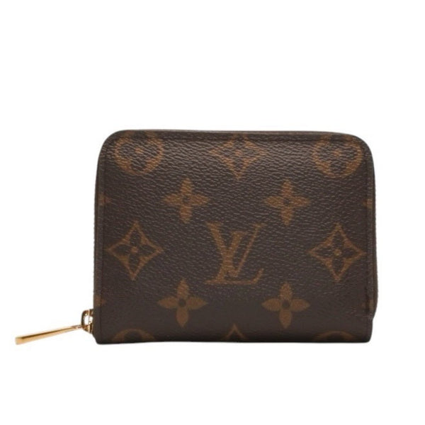 Very good condition LOUIS VUITTON Zippy coin purse M60067 Monogram canvas Gold hardware Brown Used 4a000885