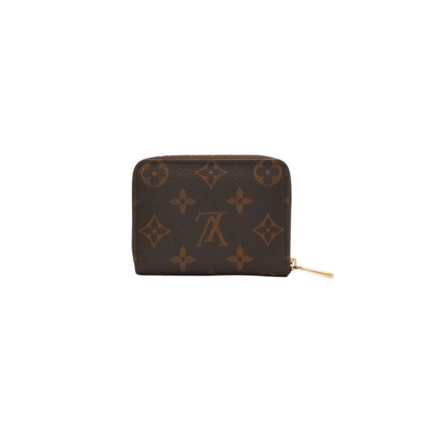 Very good condition LOUIS VUITTON Zippy coin purse M60067 Monogram canvas Gold hardware Brown Used 4a000885