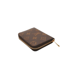 Very good condition LOUIS VUITTON Zippy coin purse M60067 Monogram canvas Gold hardware Brown Used 4a000885