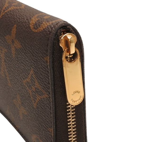 Very good condition LOUIS VUITTON Zippy coin purse M60067 Monogram canvas Gold hardware Brown Used 4a000885