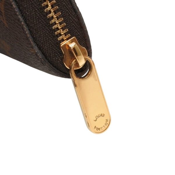 Very good condition LOUIS VUITTON Zippy coin purse M60067 Monogram canvas Gold hardware Brown Used 4a000885