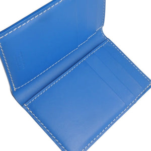 新品同様 GOYARD ゴヤール Saint Pirre サンピエール ブルー Card Case カードケース PVC 中古 4a000325