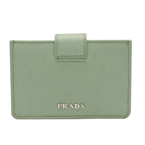 PRADA プラダ カードケース 1MC211 アコーディオンタイプ フージー シルバー金具 レザー 美品 中古 4a000285